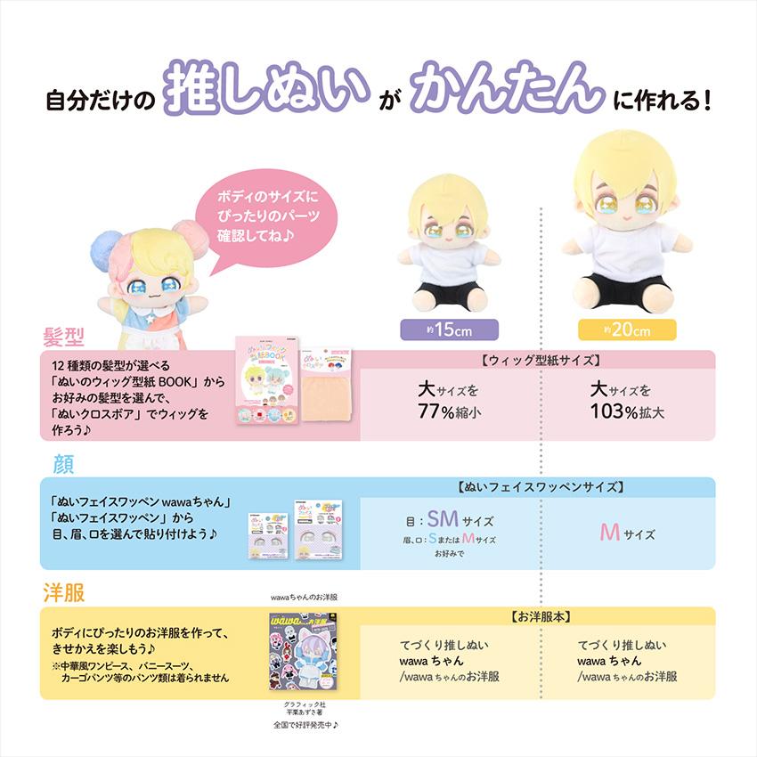 ぬいのボディ wawaちゃん おすわりタイプ 素体 20cm NUI-23 | 推し活