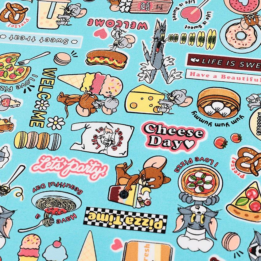 トムとジェリー オックス 1m単位 切売り 切り売り 生地 布 布地 コットン100 キャラクター トム ジェリー ねこ ねずみ 食べ物 手芸材料の通販シュゲールyahoo 店 通販 Yahoo ショッピング