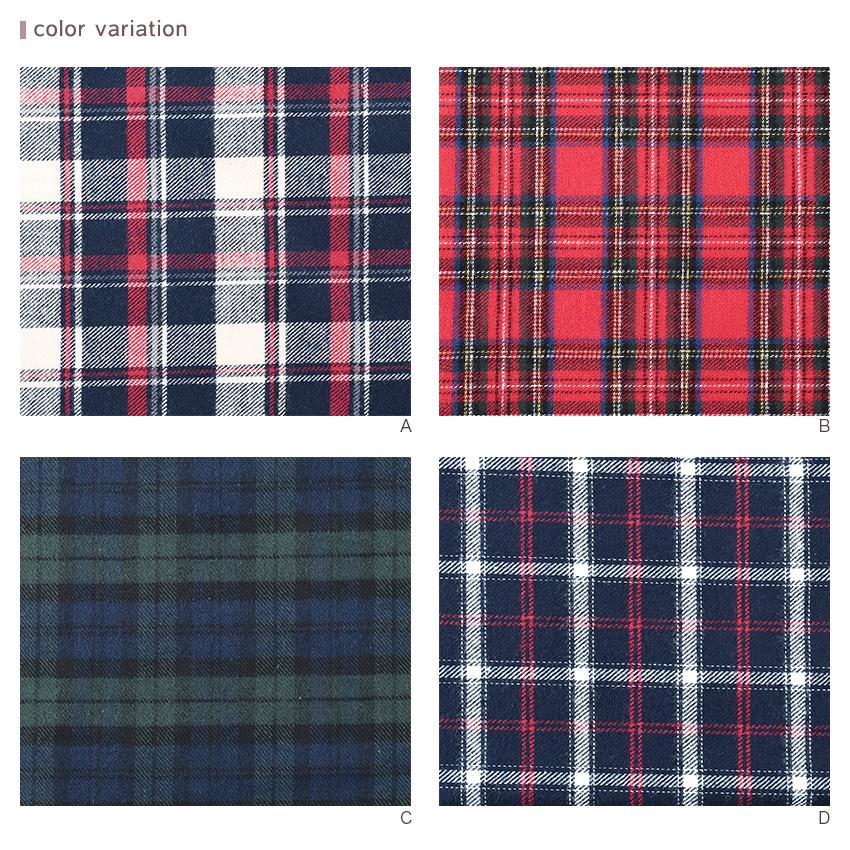 クラフトハートトーカイ 国産先染めチェック 50cm単位｜切売り  