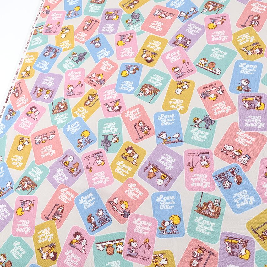 クラフトハートトーカイ スヌーピー ラブ オックス 50cm単位｜切売り