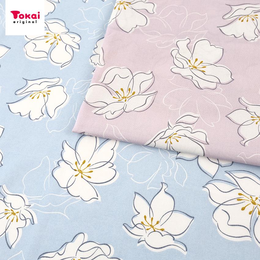 クラフトハートトーカイ 花柄1 シーチングプリント 50cm単位｜切売り