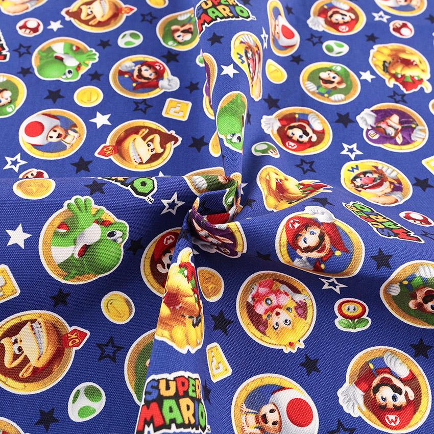 スーパーマリオ 50cm Tmall Edition　新品未使用 スーパーマリオ コイン柄 オックス 50cm単位｜切売り 切り売り