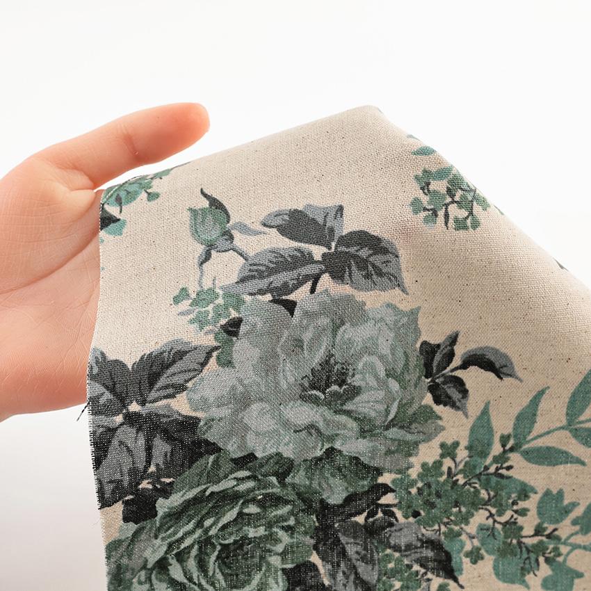 ハンドメイド yuwa復刻版生地薔薇ローズ柄 ボストンバッグ ピンク