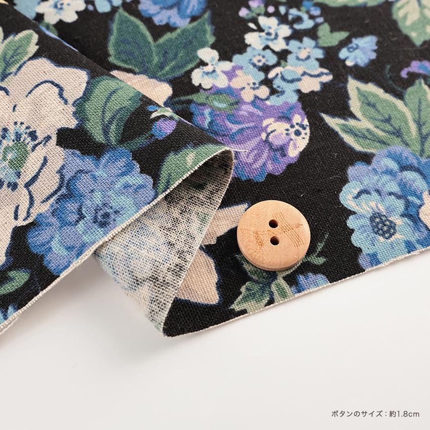 クラフトハートトーカイ YUWA flowers 綿麻キャンバス 50cm単位｜有輪