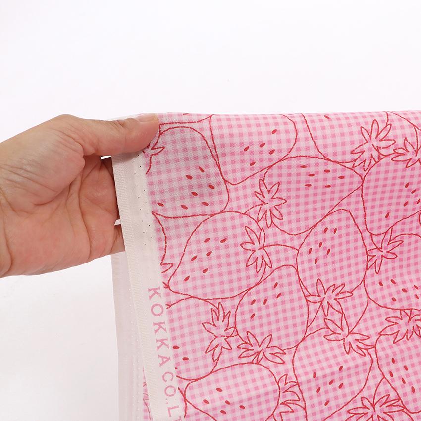 ☆ミント刺繍×モカギンガムチェック☆ ハンドメイド リバーシブル