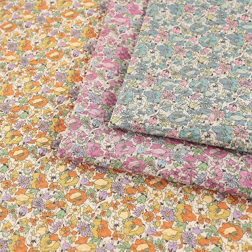 コットンこばやし 小花柄 リップル 50cm単位 | 切売り 切り売り 生地 
