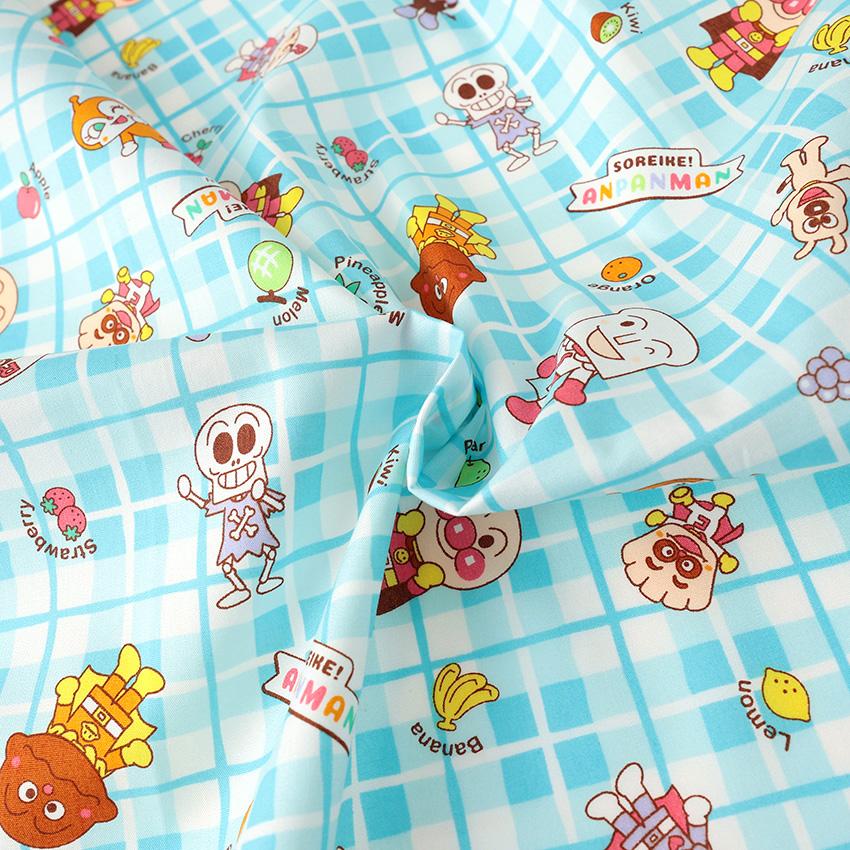 アンパンマン フルーツ柄 ブロード 50cm単位 | 切売り 切り売り 生地