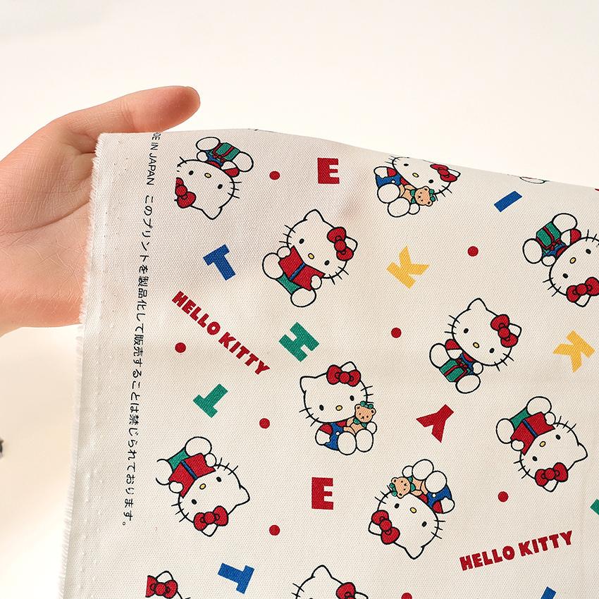 サンリオ ハローキティ アルファベット オックス 50cm単位 | 切売り 切り売り 生地 布 布地 キャラクター | クラフトハートトーカイ | 04