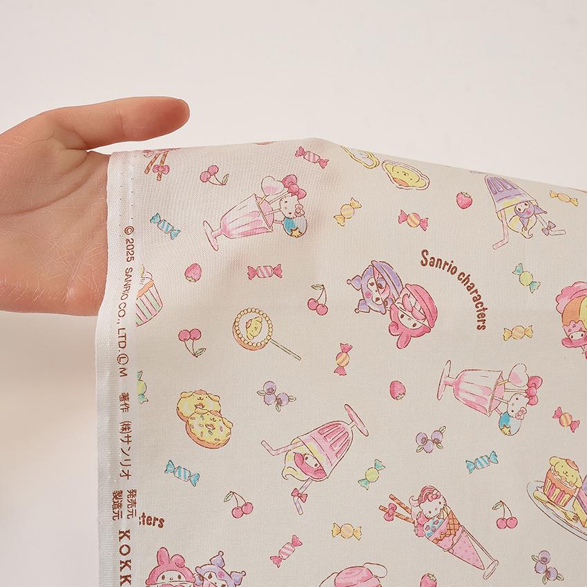 sanrio（サンリオ） キャラクターズ スイーツ柄 シーチング 50cm単位