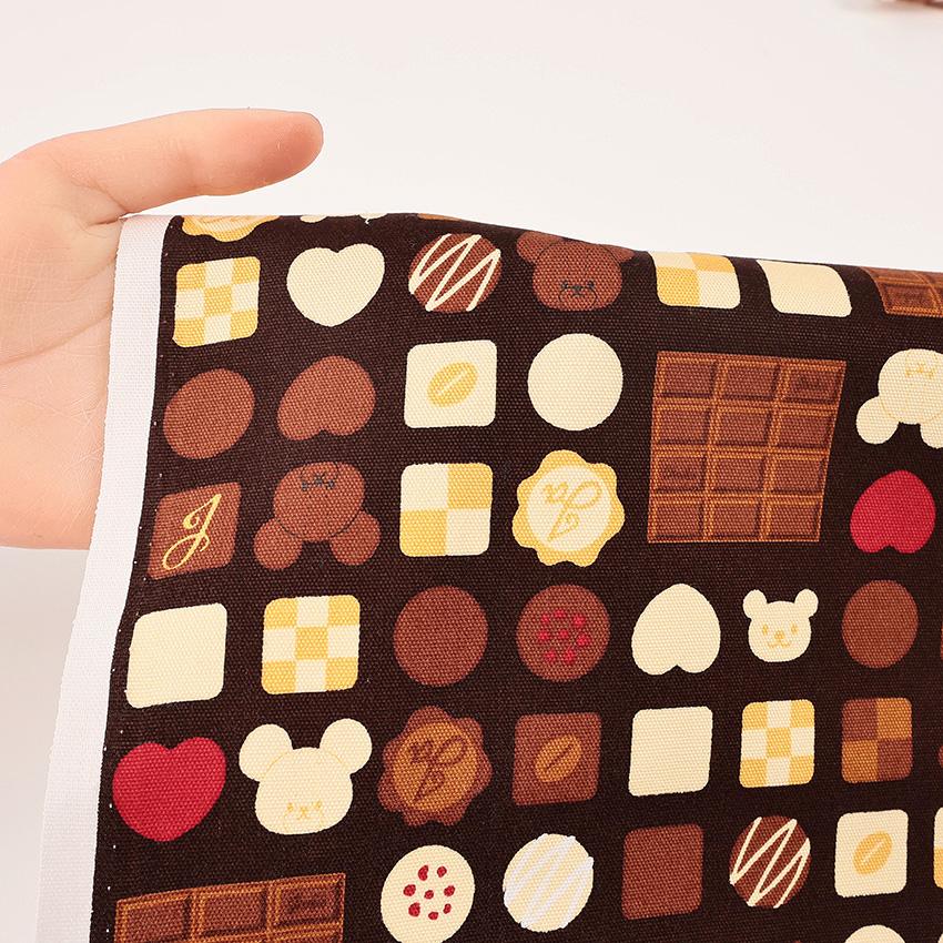 クラフトハートトーカイ 生地 布 くまのがっこう チョコレート