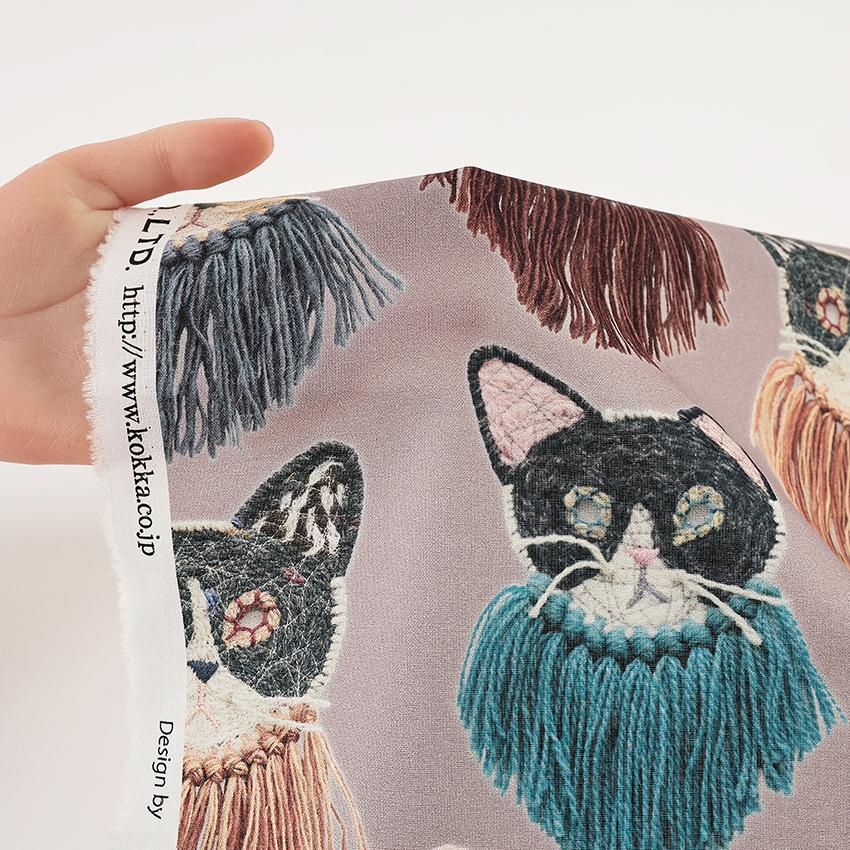 生地 布 KARI ISHIKAWA we are cats シーチング 50cm単位 | 切売り