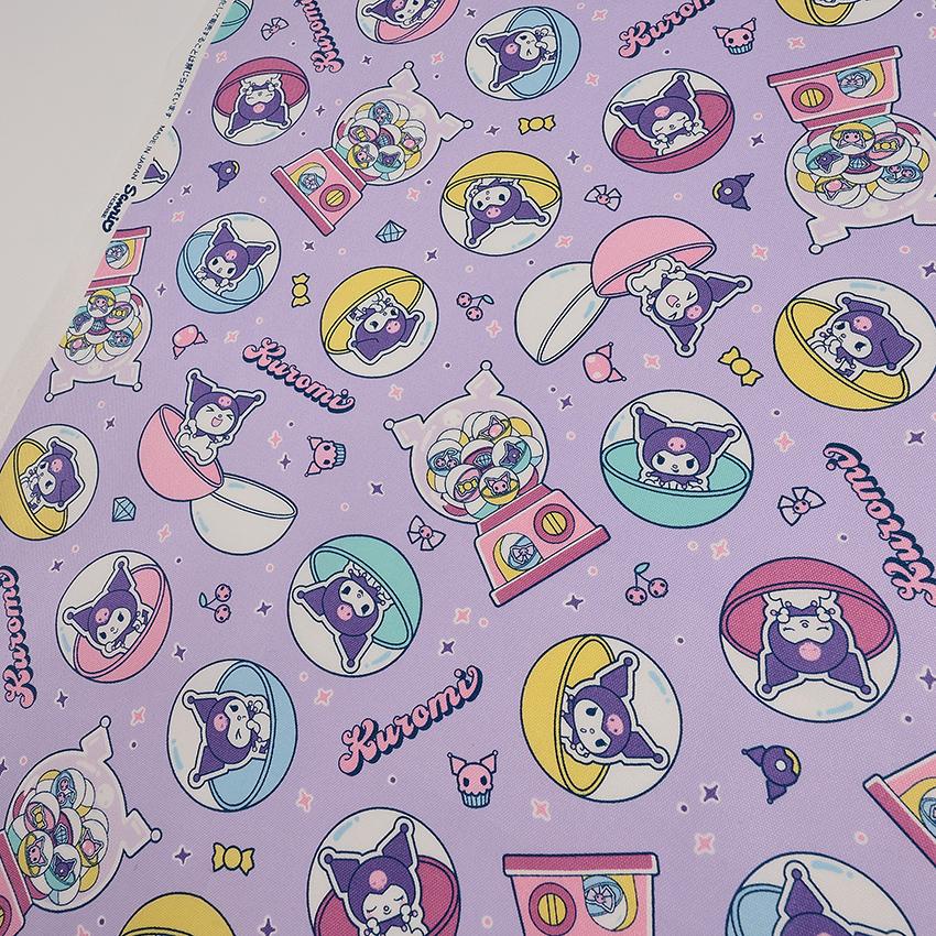 sanrio（サンリオ） 生地 布 クロミ カプセル柄 オックス 50cm単位