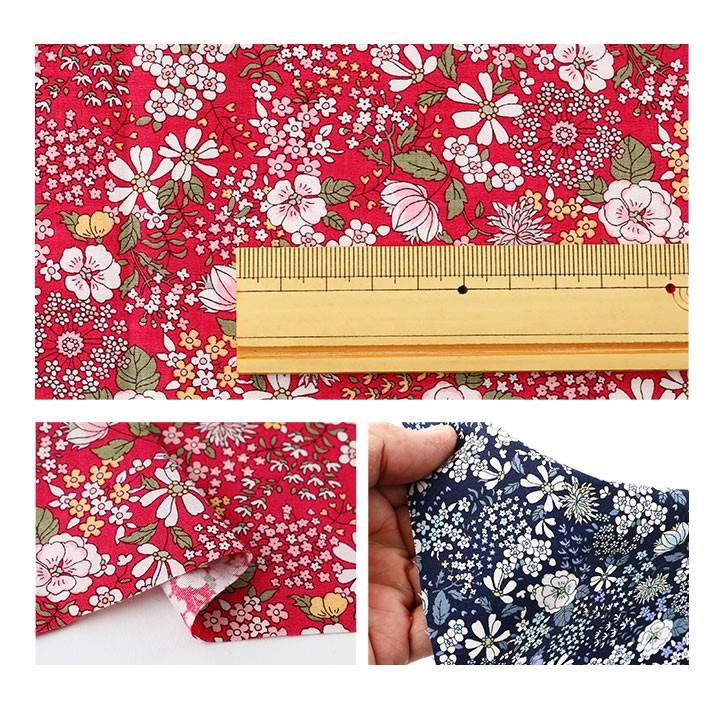 コットンこばやし エレガントフラワー ブロード KTS6097｜50cm単位の切