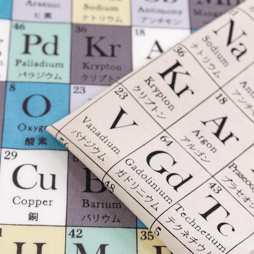 Nanikore シリーズ 元素記号 シーチング 1m単位 切売り 切り売り 生地 布 布地 ナニコレシリーズ 元素記号 綿 コットン 薄手 薄地 通園通学sale 手芸材料の通販シュゲールyahoo 店 通販 Yahoo ショッピング