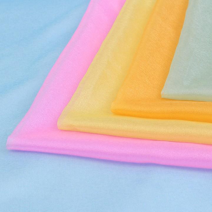 クラフトハートトーカイ カラーオーガンジー QL-526｜ピンク リボン