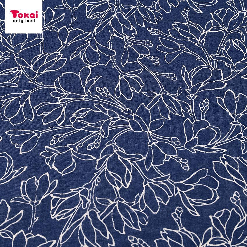 線描き花 シーチング 1m単位 切売り 切り売り 生地 布 布地 コットン100 花柄 フラワー柄 植物柄 ボタニカル 手芸材料の通販シュゲールyahoo 店 通販 Yahoo ショッピング