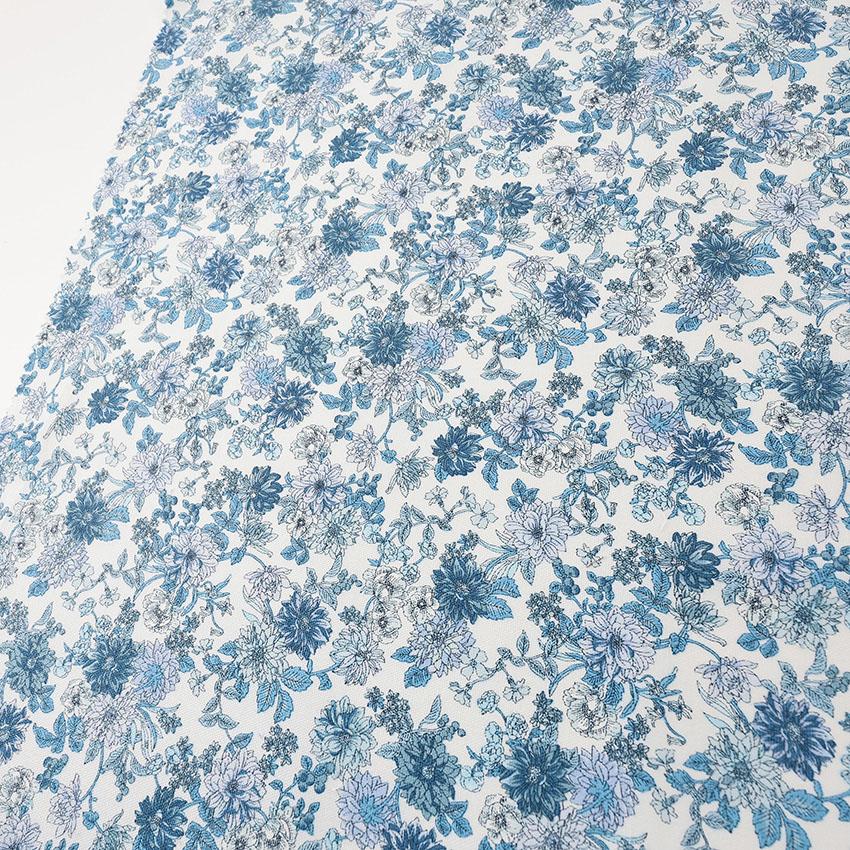 アートフラワー生地、布 まとめ売り フラワーガーデン1 オックス 50cm単位｜切売り 切り売り 生地 布