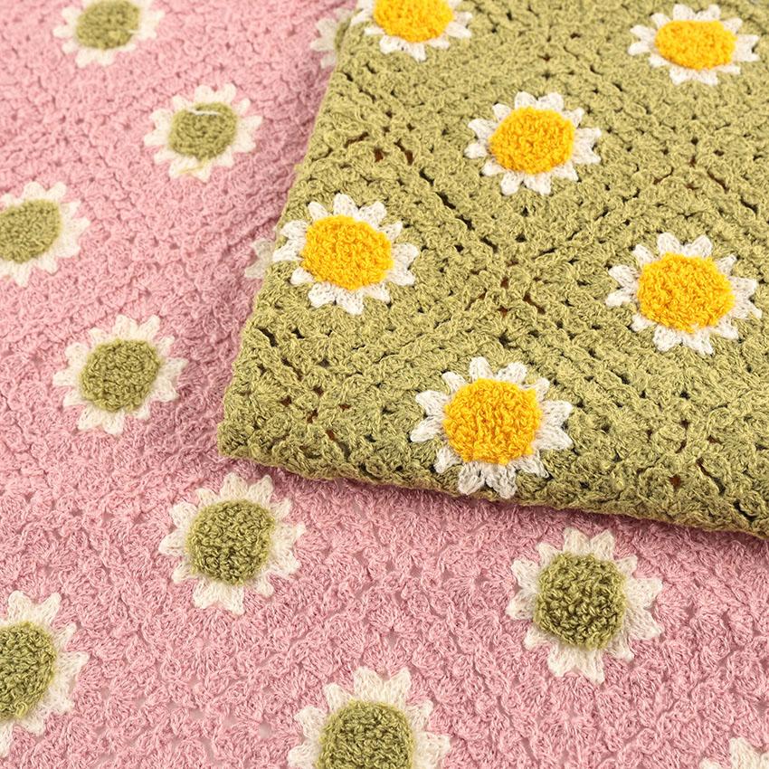 クロシェニット バイアス柄 クロシェ風ニット 50cm単位｜切売り