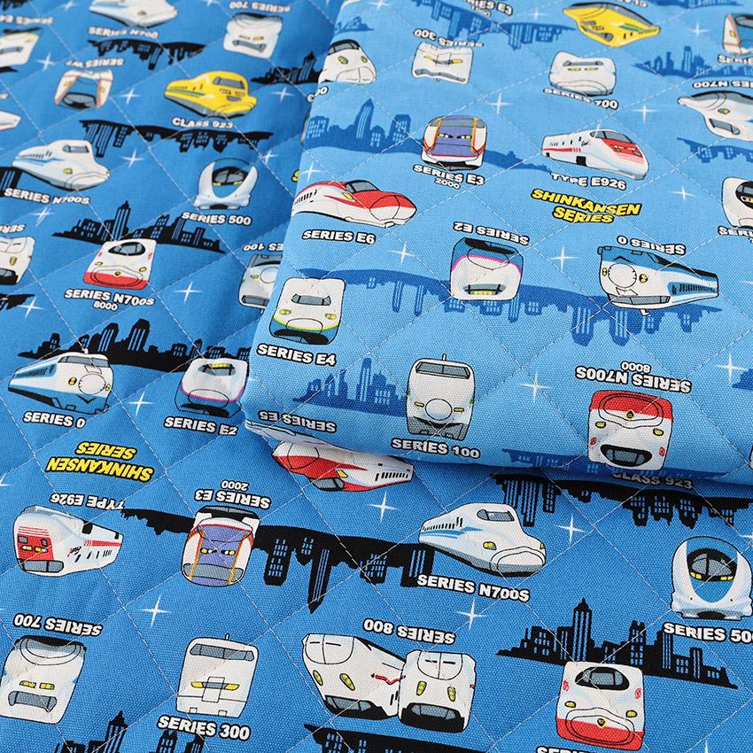 JR新幹線 オックスキルト 50cm単位｜切売り 切り売り 生地 布