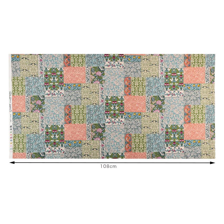 Art Nouveau Symphony パッチワーク風 シーチング 50cm単位|切 Art Nouveau Symphony パッチワーク風 シーチング 50cm単位|切