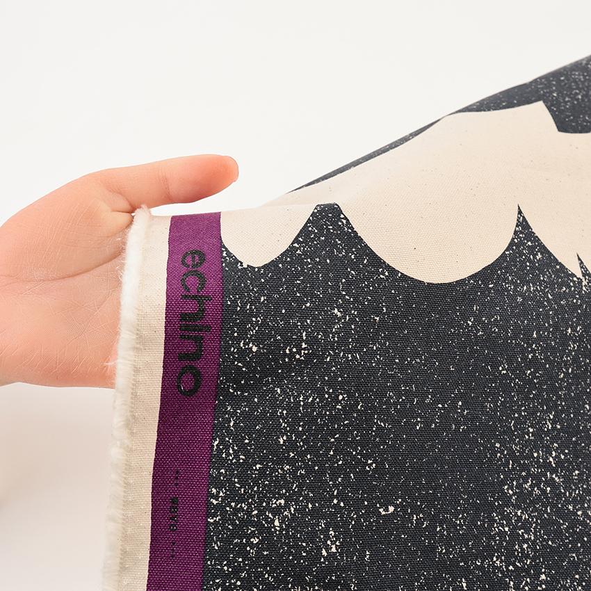 echino Wave 9.5号帆布 50cm単位｜切売り 切り売り 生地 布 布地 9.5号 帆布 ウェーブ 幾何学柄 大柄 波模様 ハンプ はんぷ |  | 07