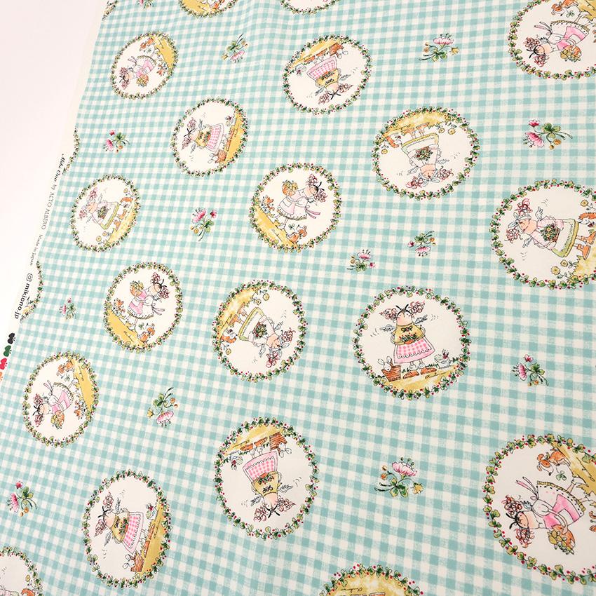 小野みき エルフィンチェック シーチング 50cm単位｜切売り 切り売り