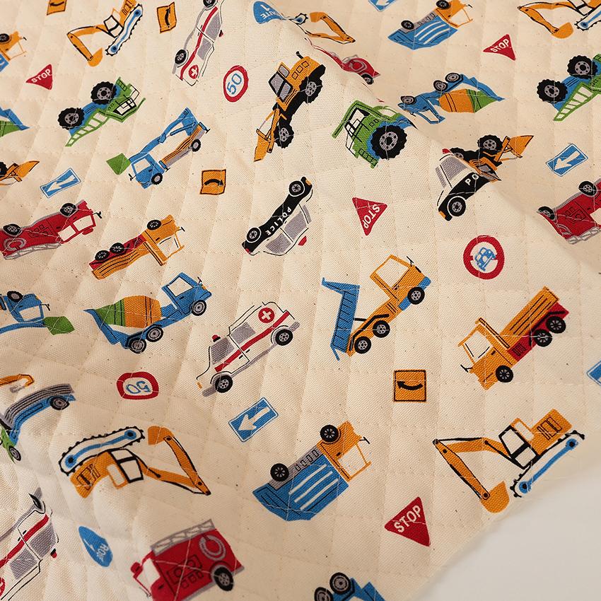 お気に入りシリーズ はたらく車たち オックスキルト 50cm単位 | 切売り