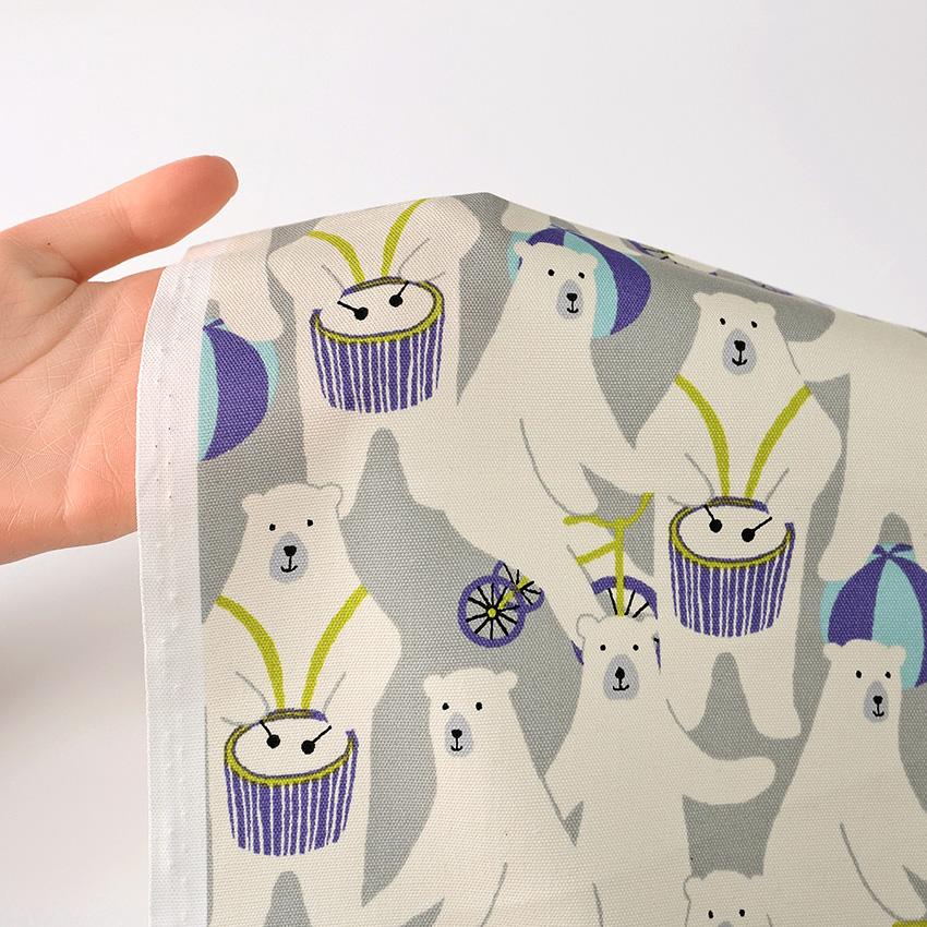 Little Zoo KUMA circus オックス 50cm単位 | 切売り 切り売り 生地 布