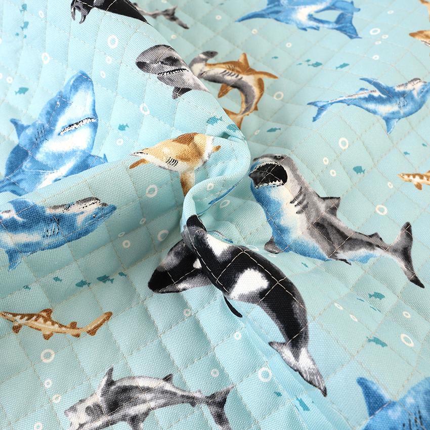 海の仲間たち オックスキルト 50cm単位 | 切売り 切り売り 生地 布