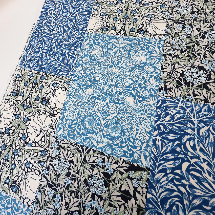 V&A Fabric Collection Morris Collage ブロード 50cm単位 | 切売り