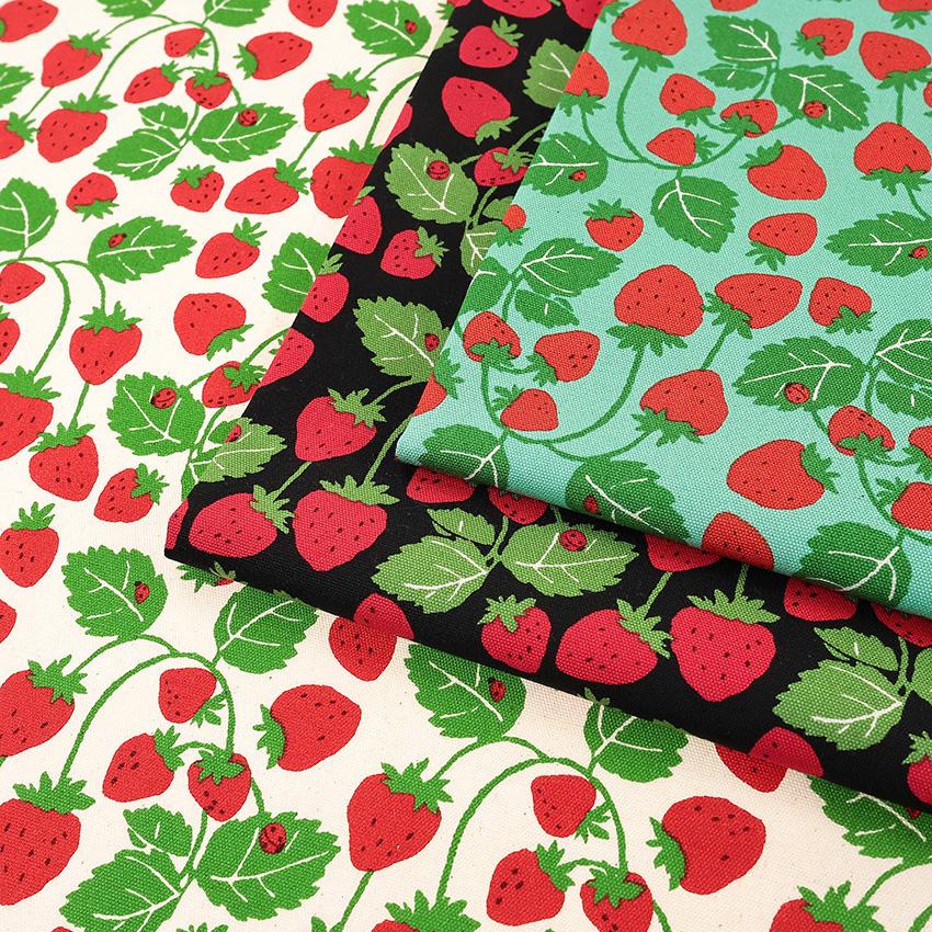 Strawberry Party! いちご畑 オックス 50cm単位 | 切売り 切り売り