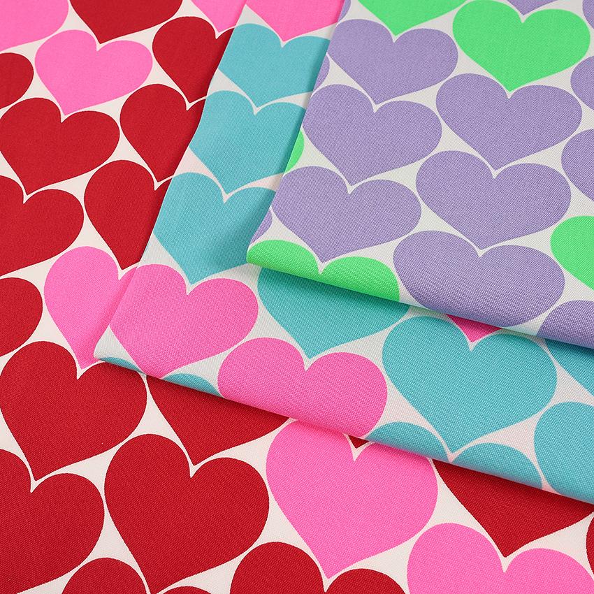 生地 布 NEON BON HEART オックス 50cm単位 | 切売り 切り売り 布地
