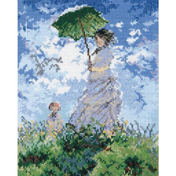 Olympus（オリムパス） 刺繍 キット ART GALLERY 日傘をさす女 モネ作