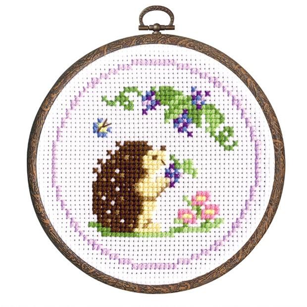 刺繍 キット オリムパス 森のかわいいなかまたち ハリネズミとブドウ 手芸材料の通販シュゲールyahoo 店 通販 Yahoo ショッピング