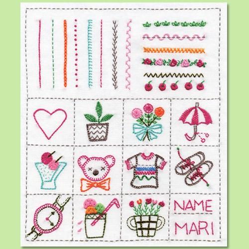 刺繍 キット オリムパス フランス刺しゅう基本ステッチキット ステッチコレクション 1 初心者 小学生 キッズ 手芸材料の通販シュゲールyahoo 店 通販 Yahoo ショッピング