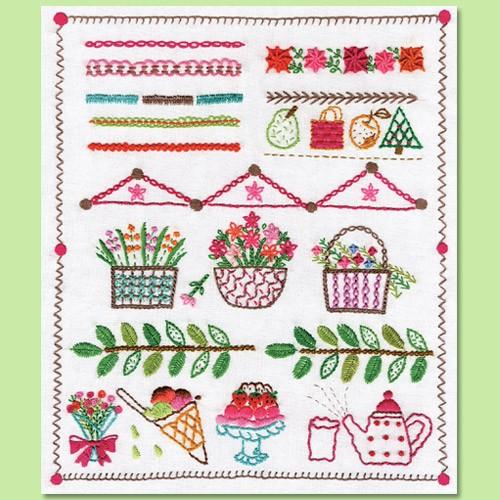 刺繍 キット オリムパス フランス刺しゅう基本ステッチキット ステッチコレクション 2 初心者 小学生 手芸材料の通販シュゲールyahoo 店 通販 Yahoo ショッピング