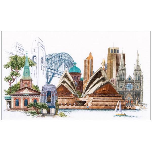 刺繍 輸入キット Thea GOUVERNEUR Sydney シドニー White Aida 480 ◎PUSH 輸入刺繍◎