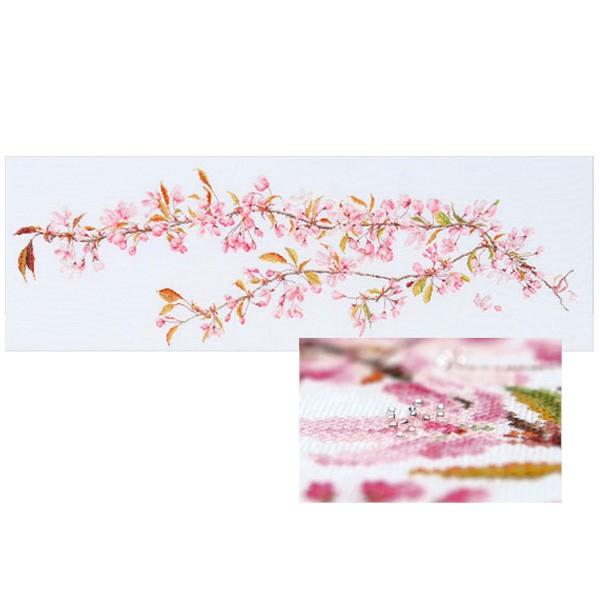 刺繍 輸入キット Thea GOUVERNEUR Blossom White Aida 481 ◎PUSH 輸入刺繍◎
