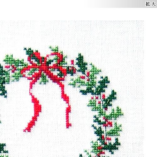 刺繍 輸入キット O.O.E. Christmas wreath 小さな赤い実｜デンマーク