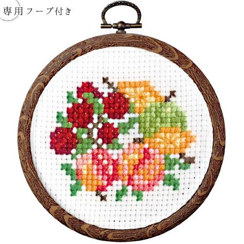 刺繍 キット オリムパス プチフープ フルーツ フラワー 木イチゴのフルーツリース 手芸材料の通販シュゲールyahoo 店 通販 Yahoo ショッピング