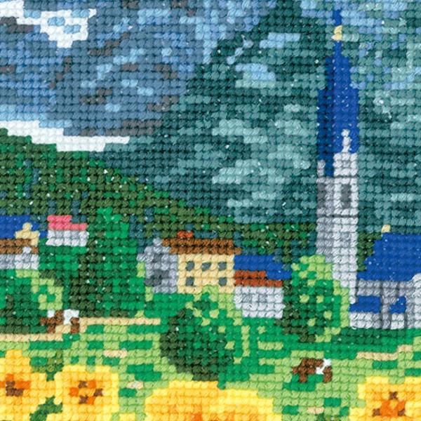 刺繍 刺しゅうキット ワールドセレクションアルプスの山並み（スイス