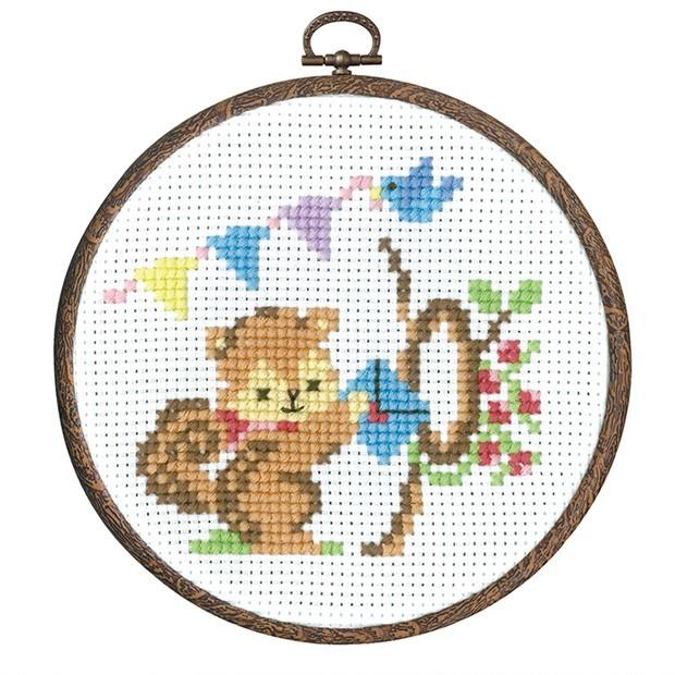 刺繍 キット オリムパス 森のかわいいなかまたち リスからの招待状 手芸材料の通販シュゲールyahoo 店 通販 Yahoo ショッピング