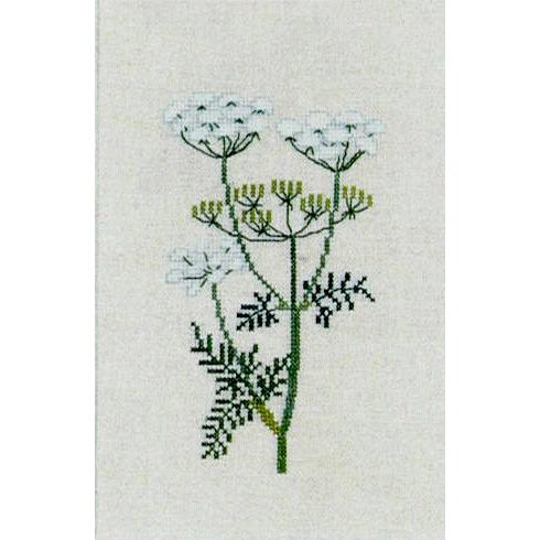 刺繍 輸入キット Haandarbejdets Fremme(フレメ） 白い山野草 D : 手芸