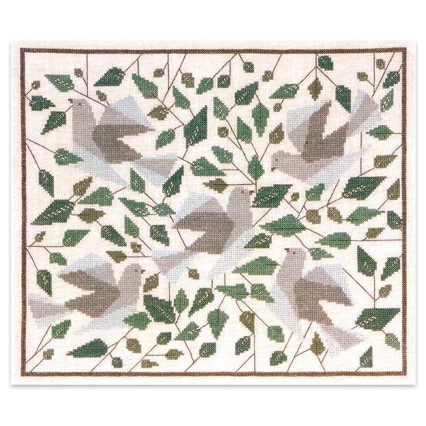 刺繍 輸入キット Haandarbejdets Fremme(フレメ） 平和の鳥 ◎PUSH