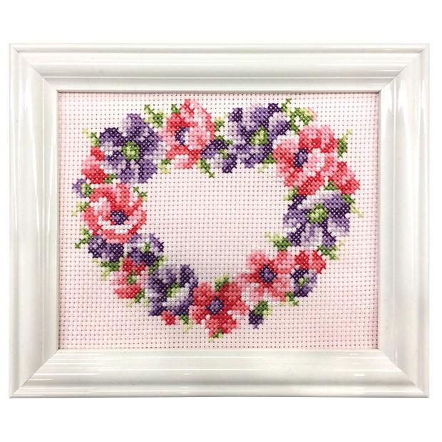 刺繍 キット Cosmo ルシアン 四季折々の花だより 2月 アネモネ 刺しゅうキット 刺しゅうセット 手芸材料の通販シュゲールyahoo 店 通販 Yahoo ショッピング