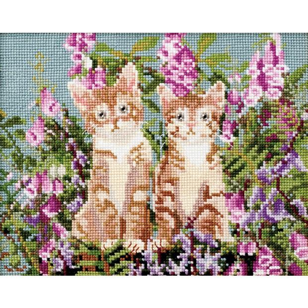 短冊セット 花や動物のデザイン 短冊セット 花や動物のデザイン 草花と動物たちの刺繍ガーデン