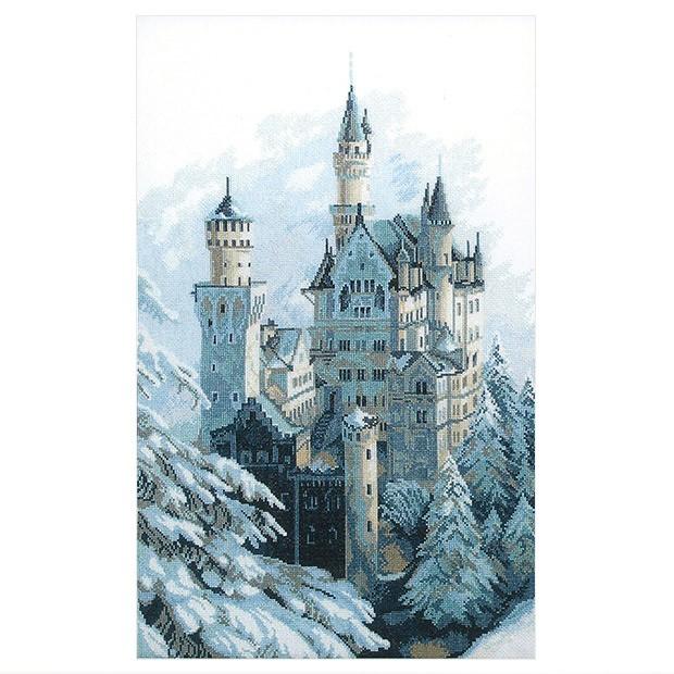 刺繍 輸入キット Charivna Winter castle （冬の城）