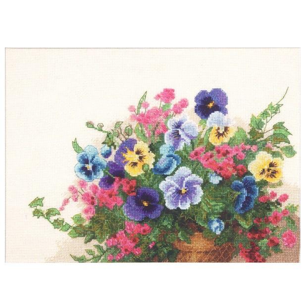 刺繍 輸入キット Charivna Pansy （パンジー） : 手芸材料の通販