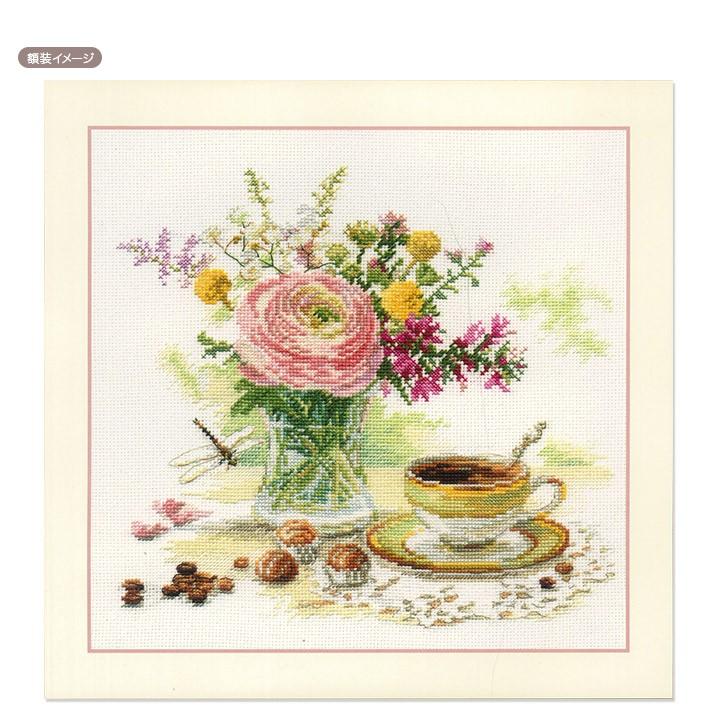 アリサ クロスステッチ 額入り完成品 ポピーの花束 刺繍額 刺繍 アリサ