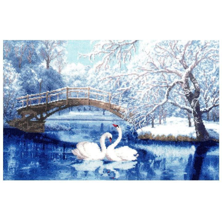 輸入キット Golden 輸入キット 刺繍道具 材料 白鳥 白鳥 White Swans Fleece ゴールデンフリース 手芸材料の通販シュゲール店 刺繍 現金特価